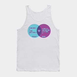 Peace and Love in morse Tank Top